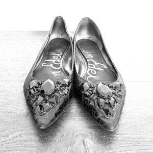 SAM EDELMAN jeweled flats